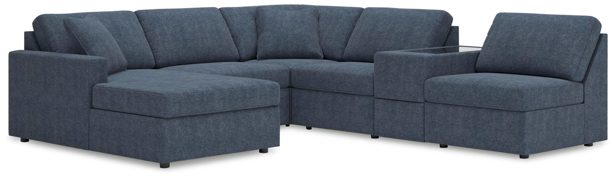 Sala Modular con Chaise Longue ModMax 6 Piezas Tinta 91 cm – detalle 6