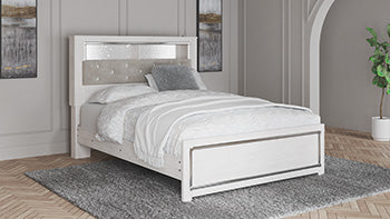 Cabecera de Panel Tapizado Queen con Librería Altyra