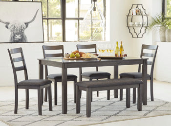 Mesa de Comedor y Sillas con Banca Bridson
