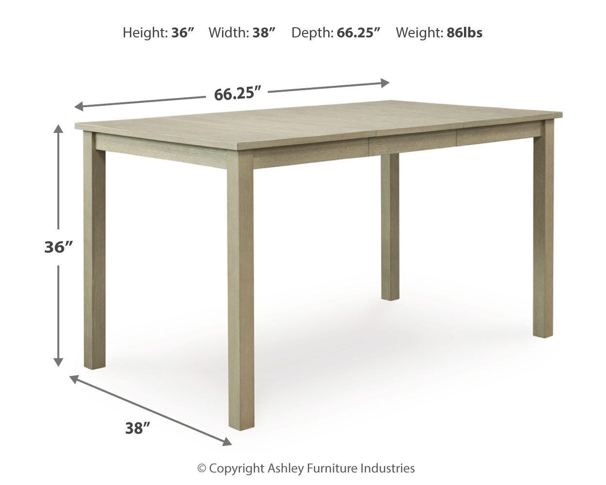 Mesa de Comedor Extensible Altura Desayunador Calmoro