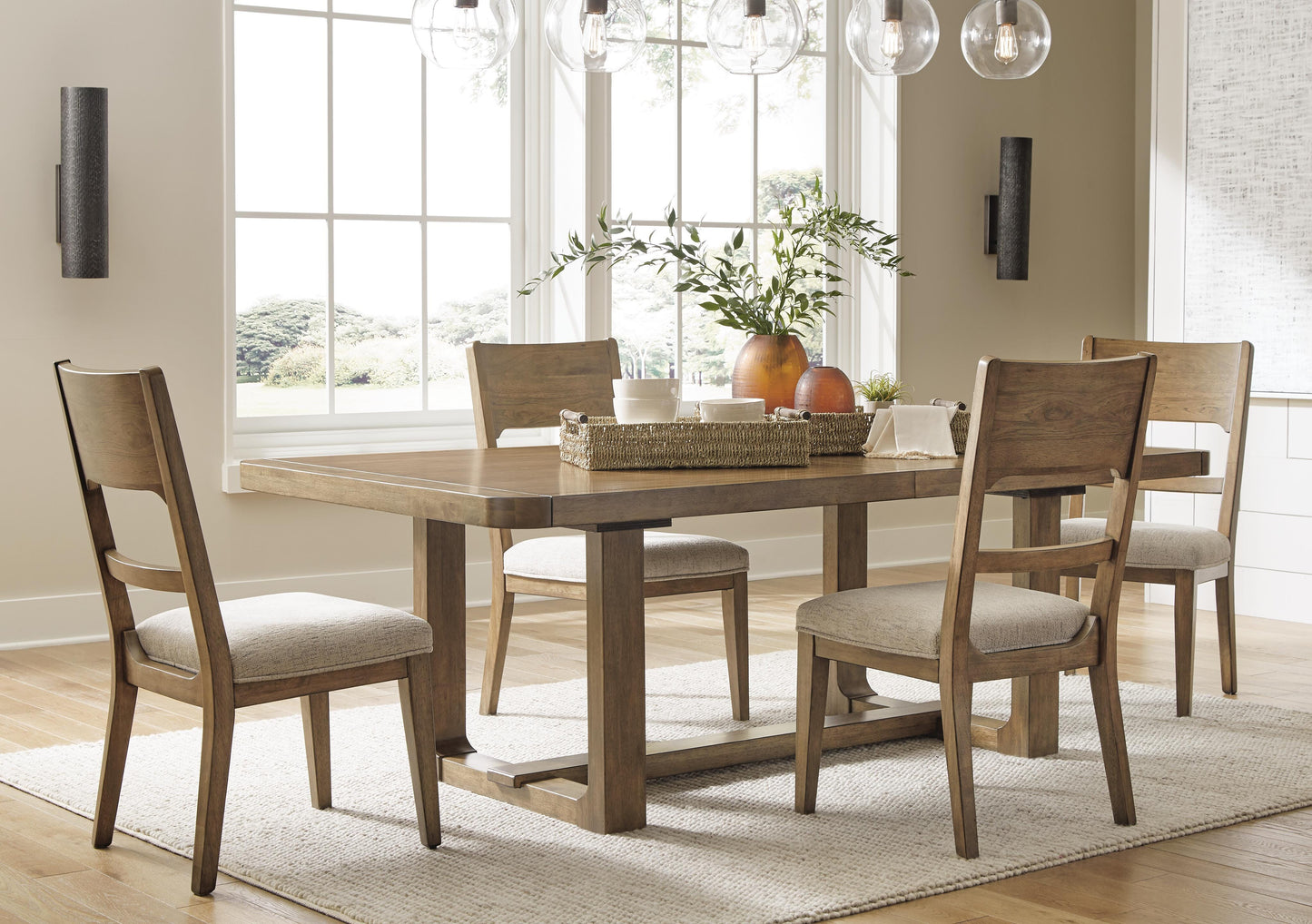 Mesa de Comedor Extensible y 4 Sillas Cabalynn