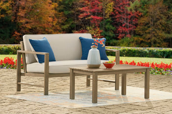 Outdoor Sofá 2 Puestos with Table Fynnegan