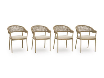 Silla con Brazos de Exterior con Cojín Ocean Park