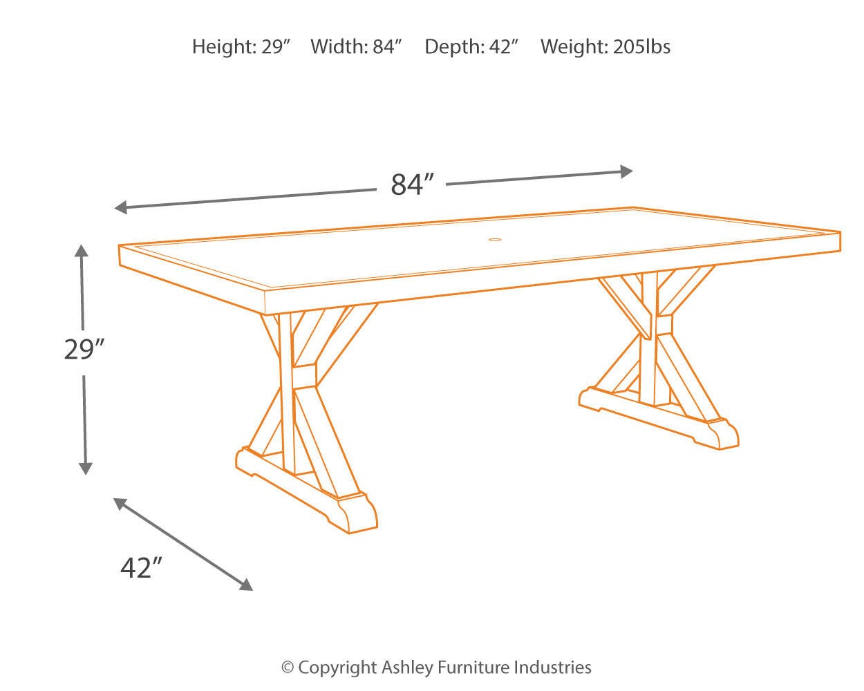 de Exterior Mesa de Comedor Beachcroft