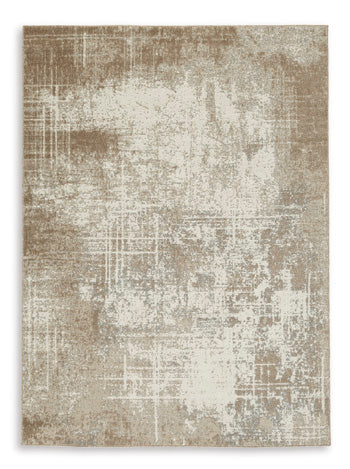 5'1" x 7' Washable Tapete Grifflain