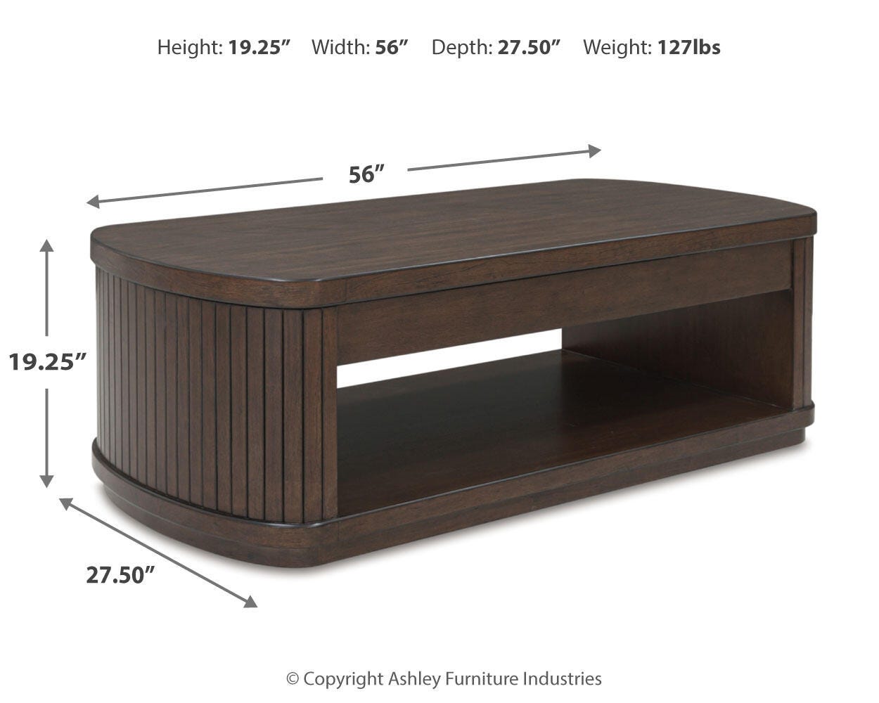 Mesa de Centro con Tapa Elevable Korestone