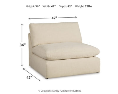 Sillón sin Brazos Elyza – medidas 2