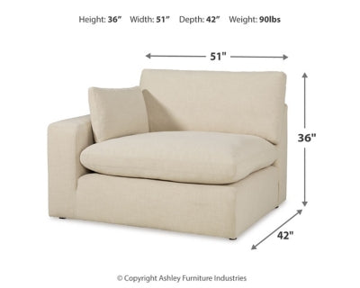 Sillón Elyza, Brazo Izquierdo – medidas