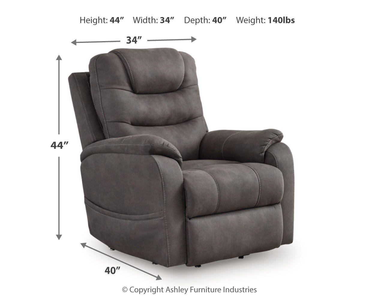 Silla Reclinable Snowfield Eléctrica con Elevador