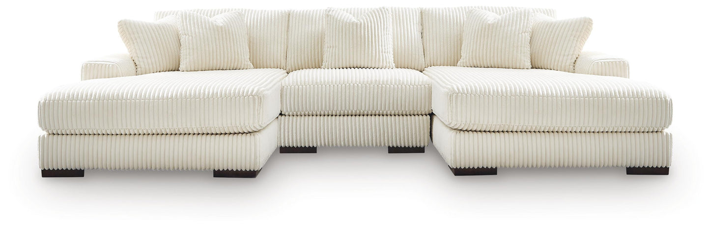 Sala Modular con Doble Chaise Longue Lindyn 3 Piezas