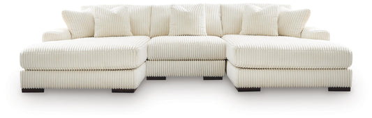 Sala Modular con Doble Chaise Longue Lindyn 3 Piezas
