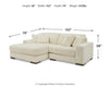 Sala Modular con Chaise Longue Lindyn 2 Piezas
