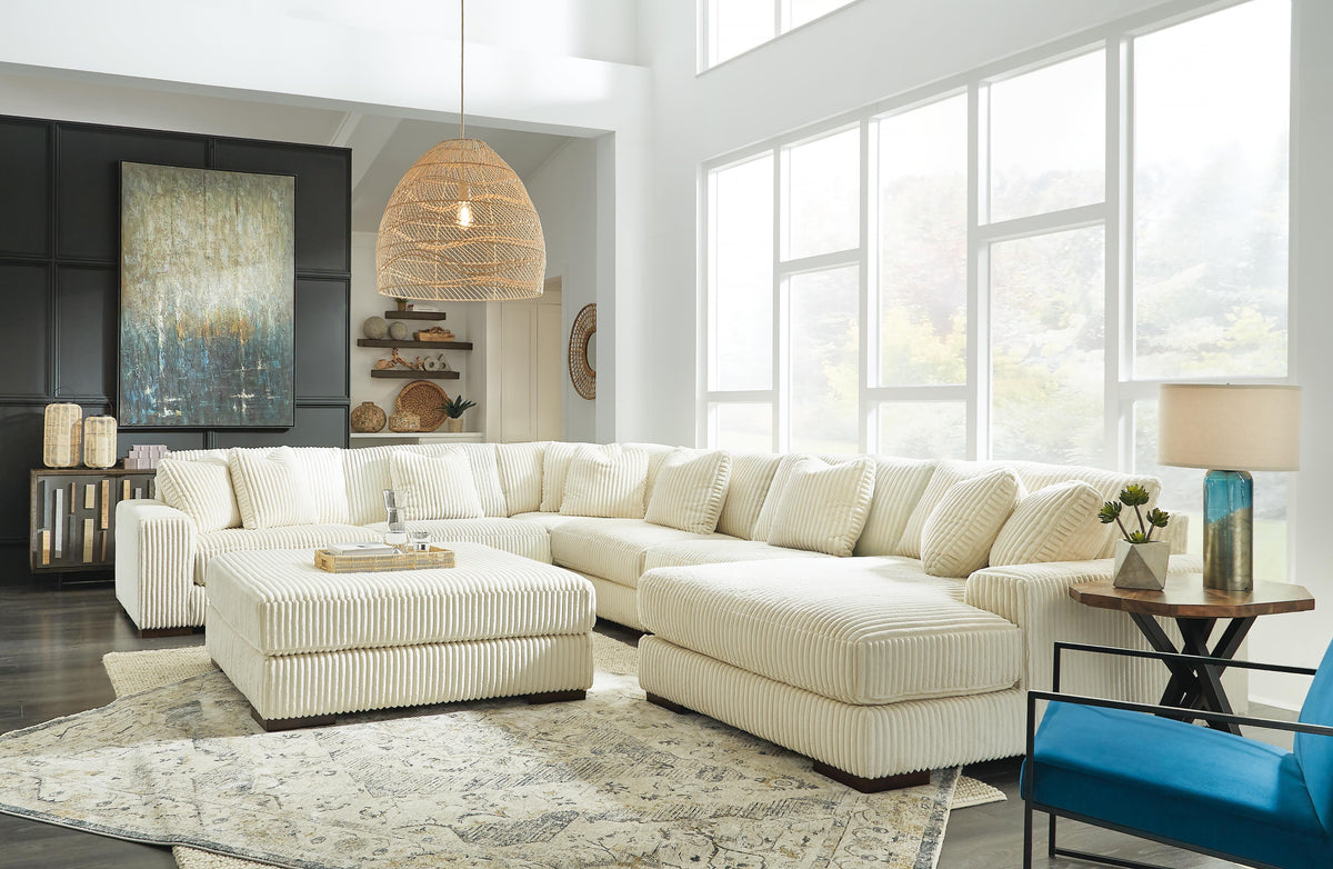 Sala Modular con Chaise Longue y Otomana Lindyn 6 Piezas – detalle 17
