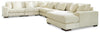 Sala Modular con Chaise Longue Lindyn 6 Piezas