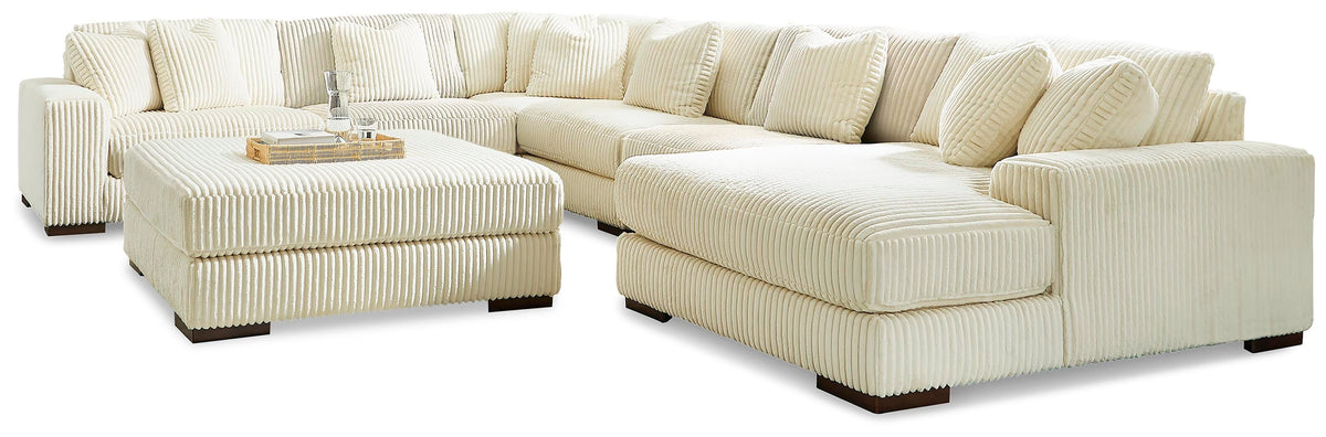 Sala Modular con Chaise Longue y Otomana Lindyn 6 Piezas – detalle 23