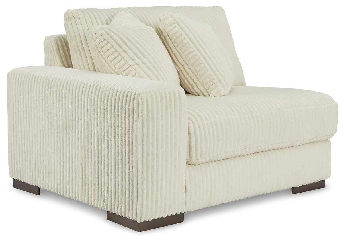 Sala Modular con Chaise Longue y Otomana Lindyn 6 Piezas – vista en ángulo