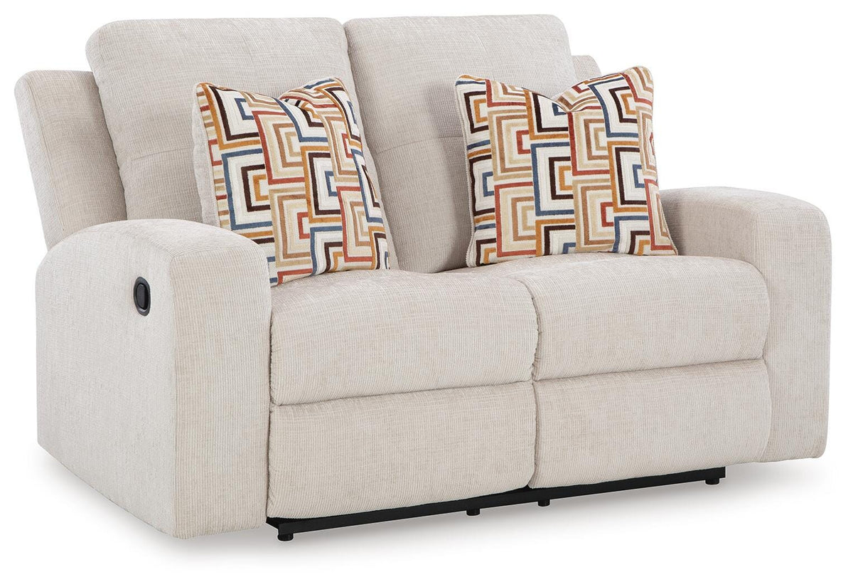 Sofá 2 Puestos Reclinable Danum – vista en ángulo