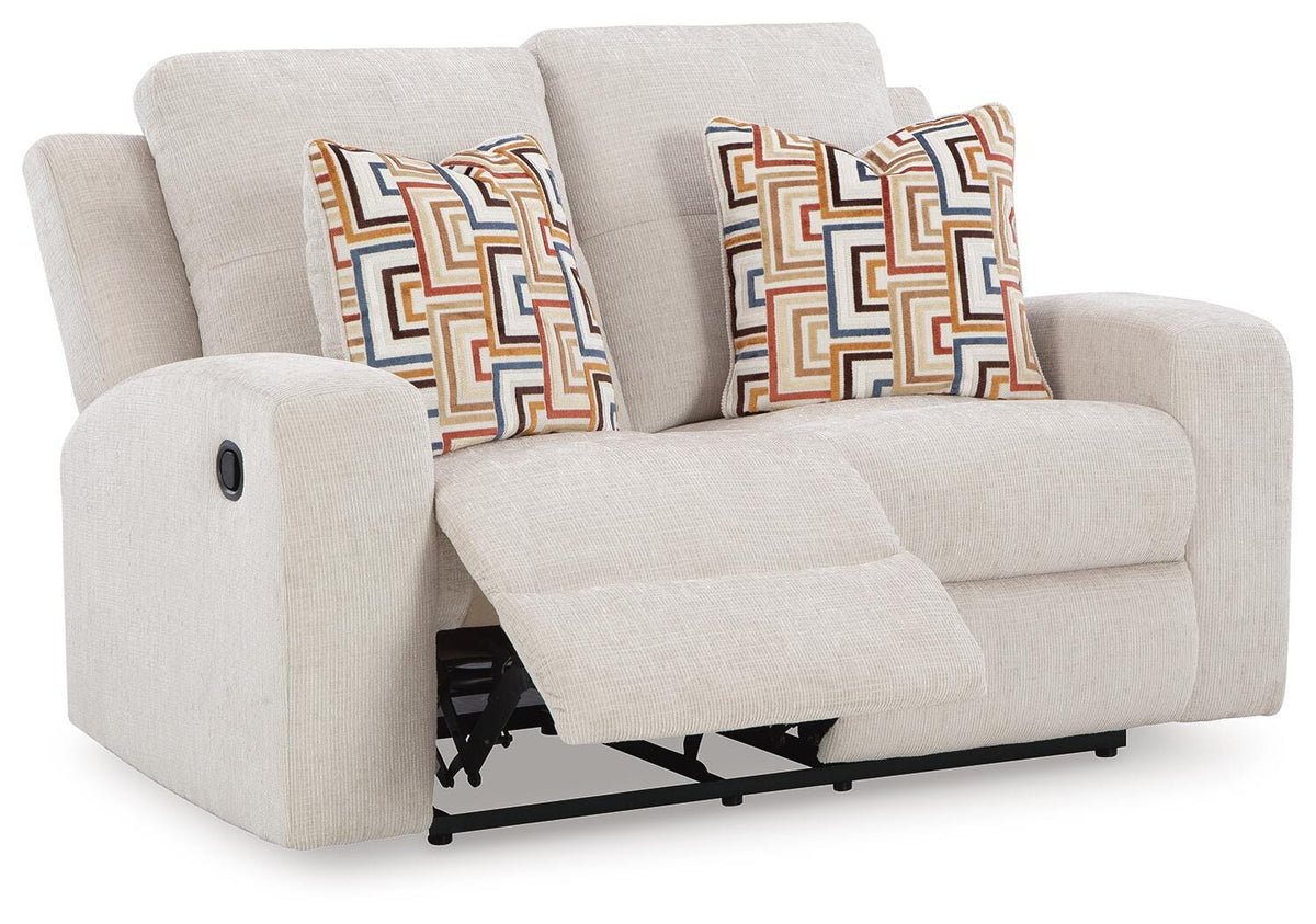 Sofá 2 Puestos Reclinable Danum – vista en ángulo 2