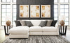 Sala Modular con Chaise Longue Elissa Court 3 Piezas