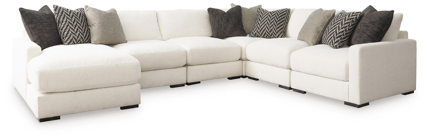Sala Modular con Chaise Longue Elissa Court 6 Piezas