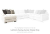 Chaise Longue de Esquina, Brazo Izquierdo Elissa Court