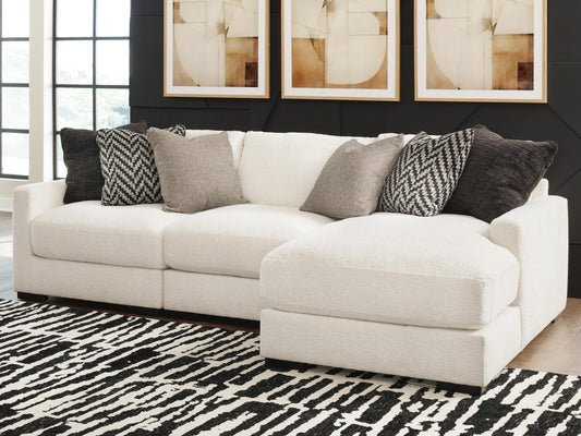 Sala Modular con Chaise Longue Elissa Court 3 Piezas