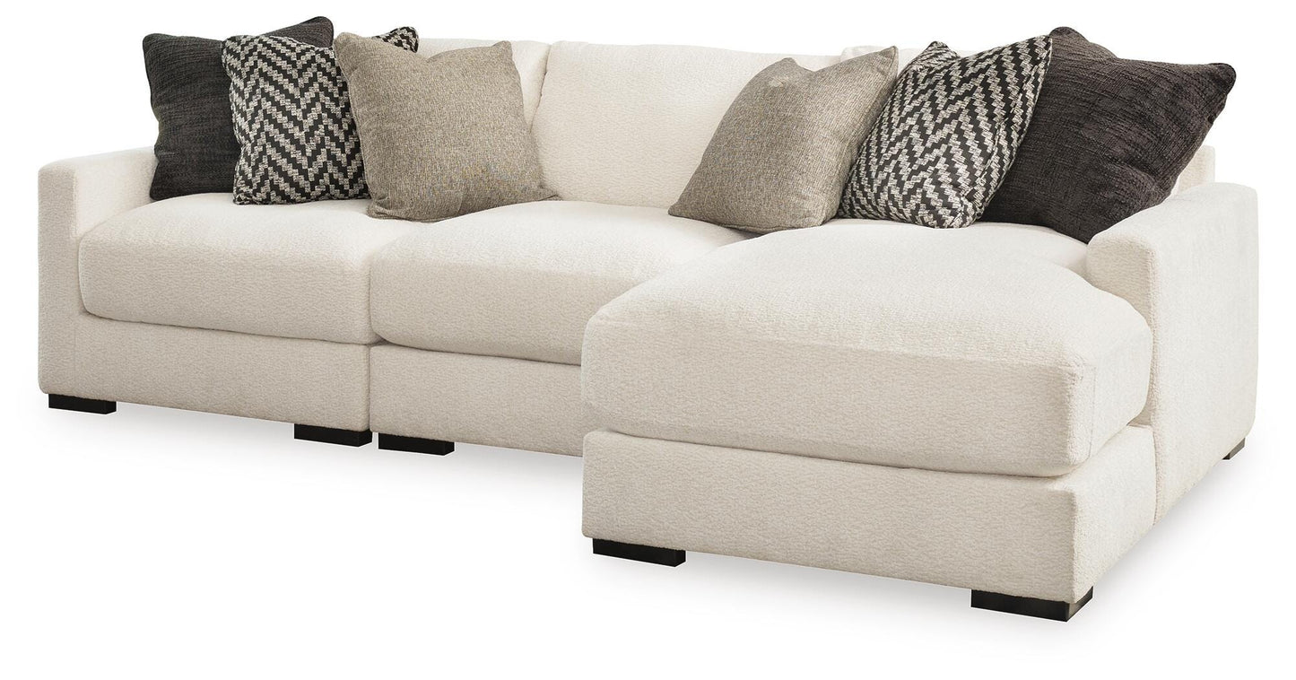 Sala Modular con Chaise Longue Elissa Court 3 Piezas