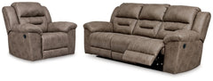 Sofá Reclinable Stoneland y Silla Reclinable