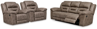 Sofá Reclinable Stoneland y 2 Recliners
