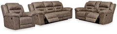 Sofá 2 Puestos Stoneland Sofá Reclinable, y Silla Reclinable