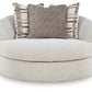 Silla giratoria decorativa extragrande Barrelton