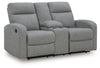 Sofá 2 Puestos Reclinable Moreau Place con Consola