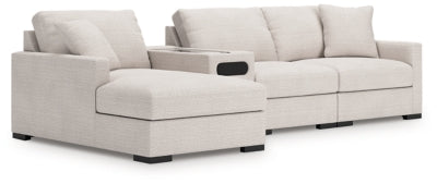 Sala Modular con Chaise Longue y Consola de Audio Omaha by Ashley 4 Piezas
