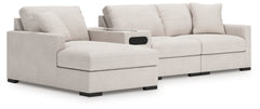 Sala Modular con Chaise Longue y Consola de Audio Omaha by Ashley 4 Piezas