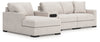 Sala Modular con Chaise Longue y Consola de Audio Omaha by Ashley 4 Piezas