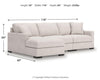 Sala Modular con Chaise Longue Omaha by Ashley 3 Piezas