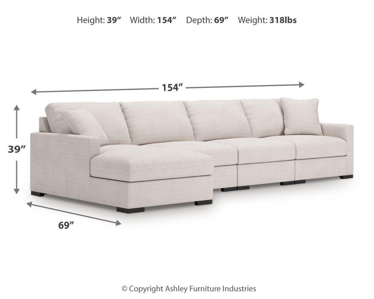 Sala Modular con Chaise Longue Omaha by Ashley 4 Piezas