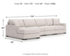 Sala Modular con Chaise Longue Omaha by Ashley 4 Piezas