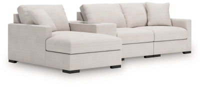 Sala Modular con Chaise Longue y Consola con Almacenamiento Omaha by Ashley 4 Piezas