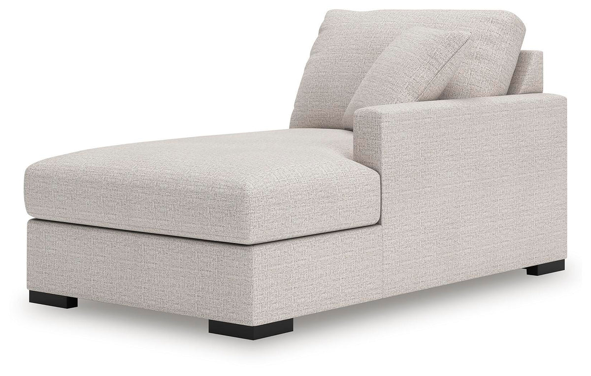 Sala Modular con Chaise Longue y Consolas con Almacenamiento Omaha by Ashley 8 Piezas – vista en ángulo 2