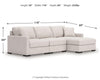 Sala Modular con Chaise Longue Omaha by Ashley 3 Piezas