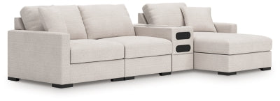 Sala Modular con Chaise Longue y Consola de Audio Omaha by Ashley 4 Piezas