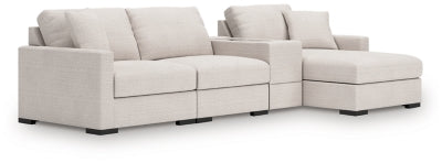 Sala Modular con Chaise Longue y Consola con Almacenamiento Omaha by Ashley 4 Piezas