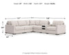 Sala Modular con Consola de Audio Omaha by Ashley 6 Piezas