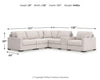Sala Modular con Consola con Almacenamiento Omaha by Ashley 6 Piezas