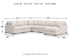 Sala Modular con Chaise Longue Omaha by Ashley 6 Piezas