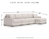 Sala Modular con Chaise Longue Omaha by Ashley 4 Piezas