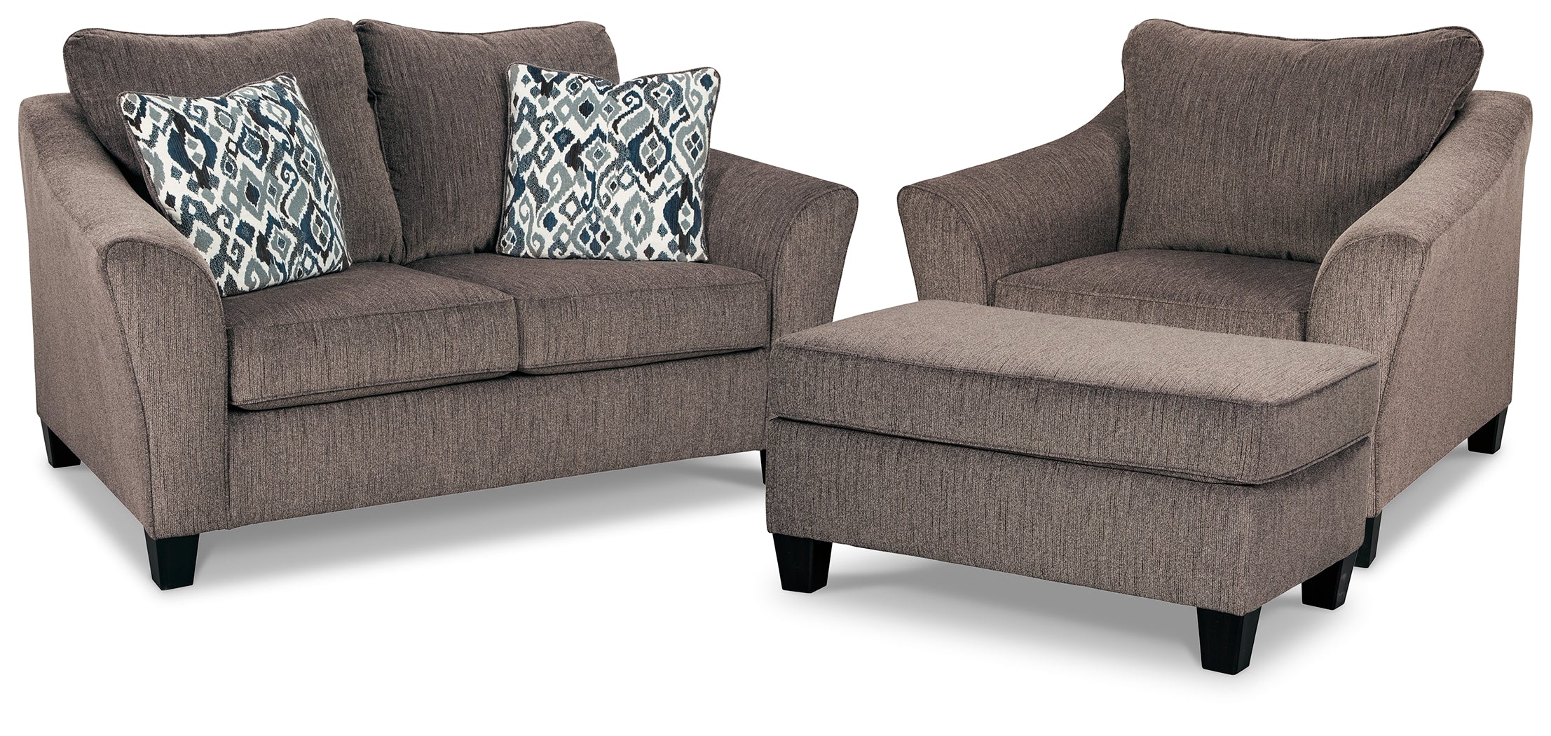 Sofa 2 puestos, silla y otomana Nemoli – Ashley | Muebles, Colchones y ...