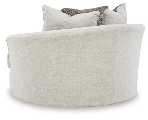 Silla giratoria decorativa extragrande Barrelton