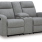 Moreau Place Loveseat DBL Rec con consola